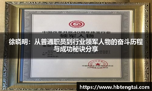 徐晓明：从普通职员到行业领军人物的奋斗历程与成功秘诀分享